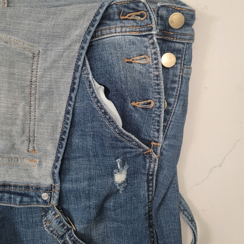 Women's Distressed Overalls - Picture 5 of 5